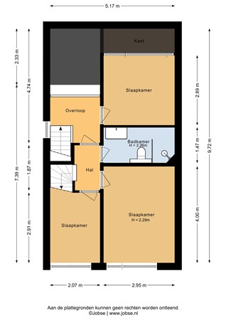 Floorplan - Bilderdijkstraat 22, 3751 EX Bunschoten-Spakenburg